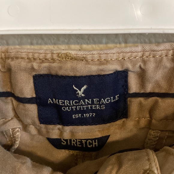 American Eagle tan midi shorts size 2 - Picture 2 of 4